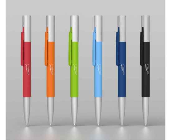 Ручка шариковая 'Clas', покрытие soft touch, темно-синий, Цвет: темно-синий, изображение 4