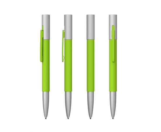 Ручка шариковая 'Clas', покрытие soft touch, зеленое яблоко, Цвет: зеленое яблоко, изображение 3