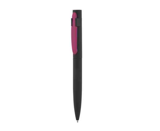 Ручка шариковая 'Lip', покрытие soft touch, черный с фуксией, Цвет: черный с фуксией, изображение 3