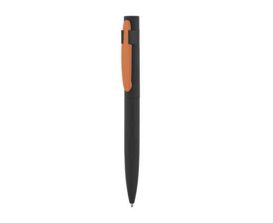 Ручка шариковая 'Lip', покрытие soft touch, черный с оранжевым, Цвет: черный с оранжевым, изображение 3