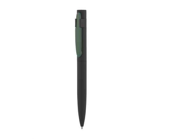 Ручка шариковая 'Lip', покрытие soft touch, черный с зеленым, Цвет: черный с зеленым, изображение 3