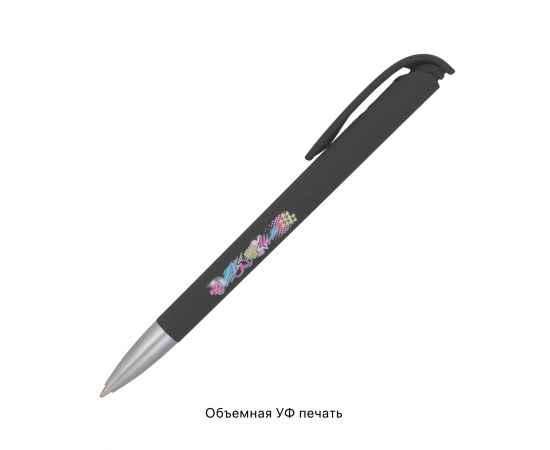 Ручка шариковая JONA SOFTGRIP M, черный#, черный, Цвет: черный, изображение 3