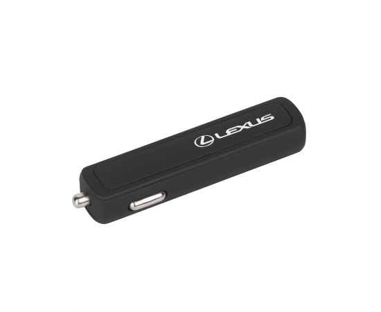 Автомобильное зарядное устройство 'Slam' с 2-мя разъёмами USB, покрытие soft touch, черный, Цвет: черный, изображение 3