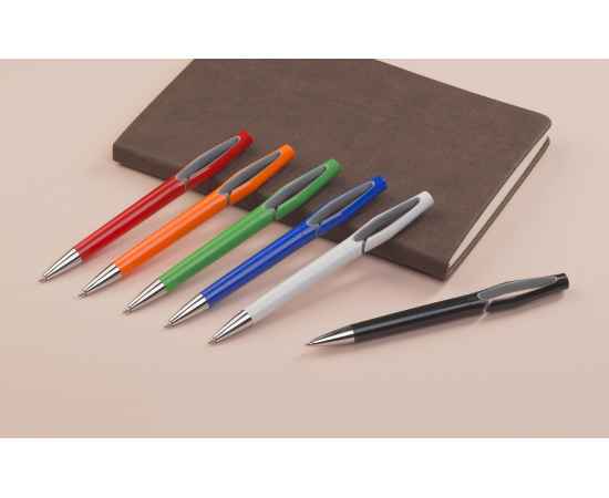 Ручка шариковая 'Jack', оранжевый/серебро, зеленый, Цвет: зеленый, изображение 4