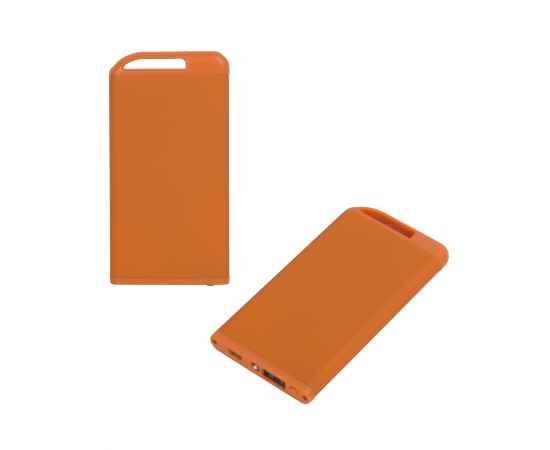 Зарядное устройство 'Theta' с фонариком, 4000 mAh, покрытие soft touch, оранжевый, Цвет: оранжевый, изображение 2