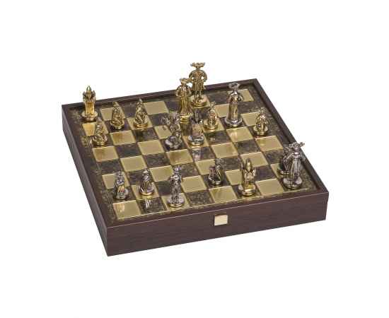 Шахматы 'Средневековые рыцари', золотистый, Цвет: золотистый, изображение 3