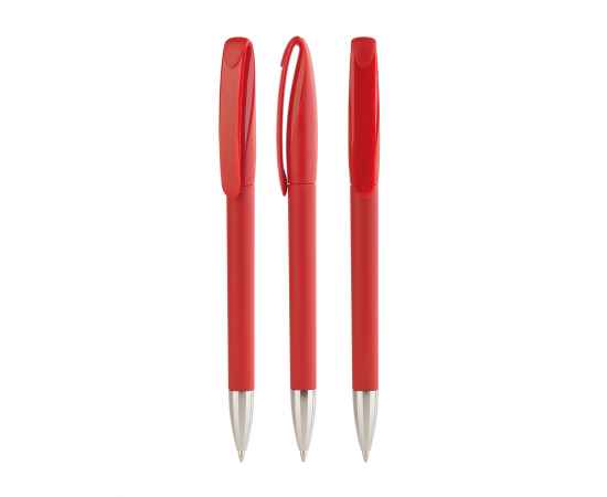 Ручка шариковая BOA SOFTTOUCH M, покрытие soft touch, красный, Цвет: красный, изображение 2