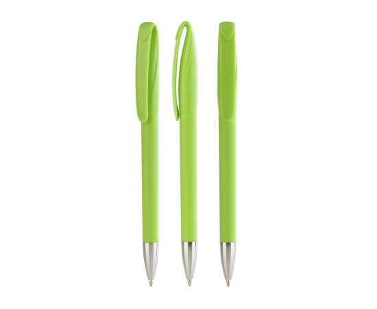 Ручка шариковая BOA SOFTTOUCH M, покрытие soft touch, зеленое яблоко, Цвет: зеленое яблоко, изображение 2