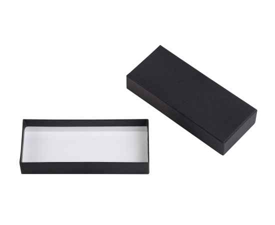 Подарочная коробка без ложемента (крышка-дно, 20,5 х 3,5 х 8,5 см), черный, Цвет: черный, изображение 2