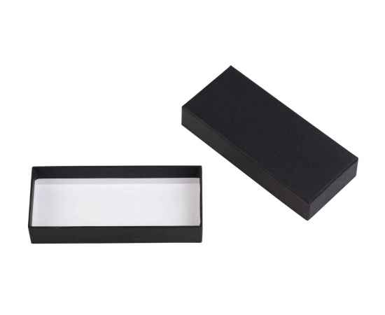 Подарочная коробка без ложемента (крышка-дно, 17,5 х 3,2 х 7,5 см), черный, Цвет: черный, изображение 2