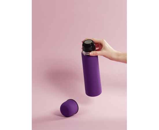 Термос 'Крит' 500 мл, покрытие soft touch, фиолетовый, Цвет: фиолетовый, изображение 2