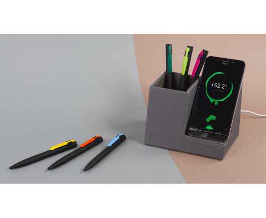 Ручка шариковая 'Lip', покрытие soft touch, черный с зеленым, Цвет: черный с зеленым, изображение 5