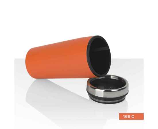 Термостакан 'Европа' 500 мл, покрытие soft touch, оранжевый, Цвет: оранжевый, изображение 3