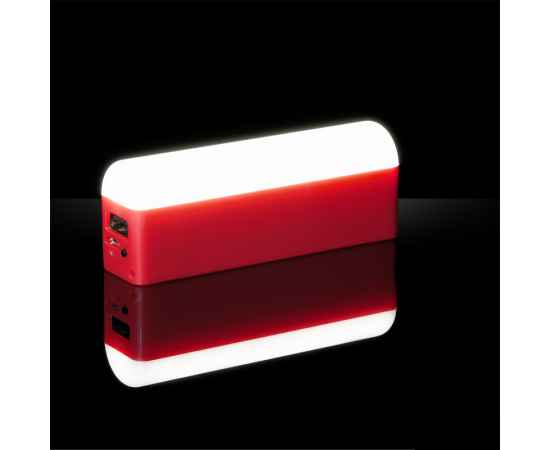 Зарядное устройство с лампой 'Светлячок', красный с белым, Цвет: красный с белым, изображение 2