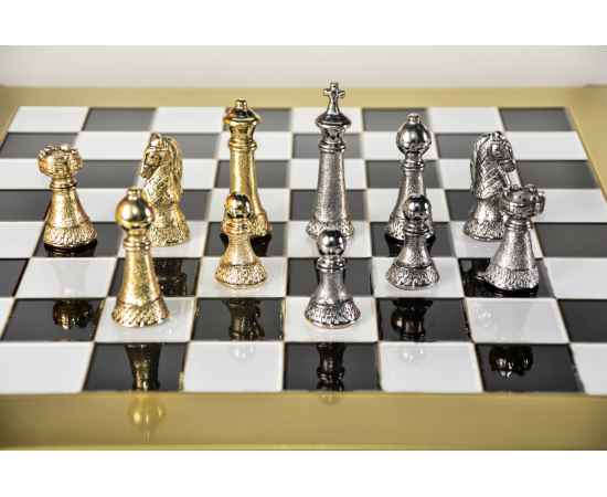 Шахматы 'Классические', золотистый с серебром, Цвет: золотистый с серебром, изображение 2