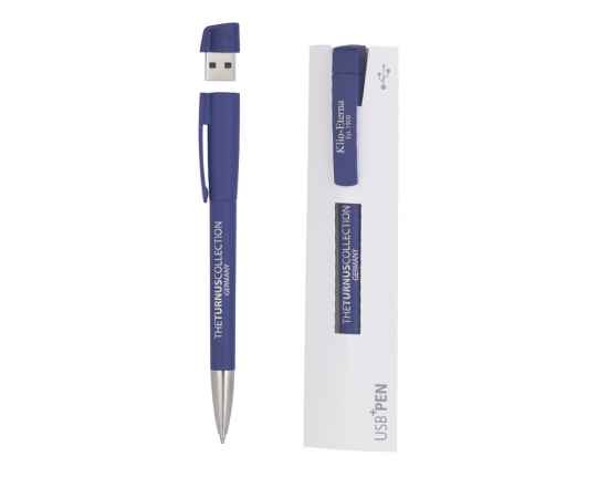 Ручка с флеш-картой USB 16GB «TURNUSsofttouch M», темно-синий, Цвет: темно-синий, изображение 3