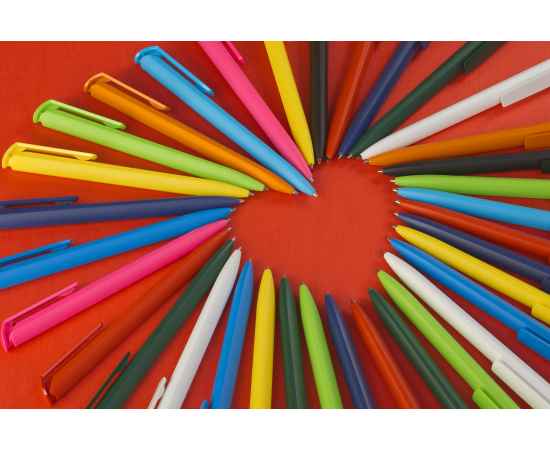 Ручка шариковая TRIAS SOFTTOUCH, красный, Цвет: красный, изображение 2