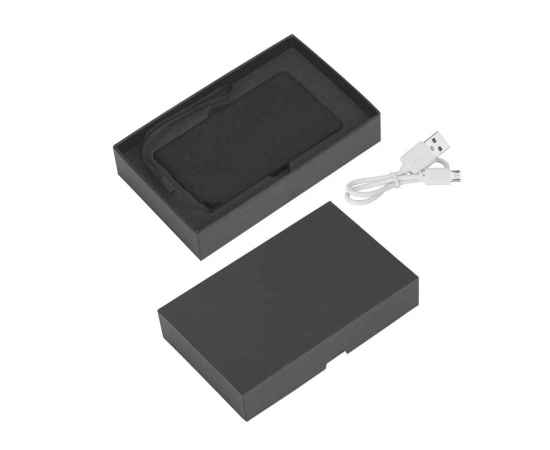 Зарядное устройство 'Камень' с покрытием soft grip, 4000 mAh в подарочной коробке, черный, Цвет: черный, изображение 4
