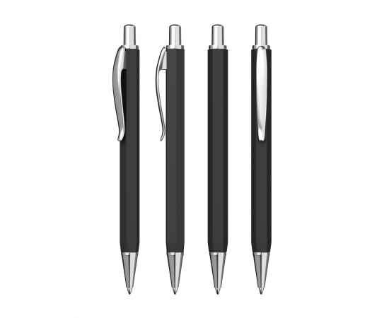 Ручка шариковая 'Stanley', покрытие soft touch, черный, Цвет: черный, изображение 2