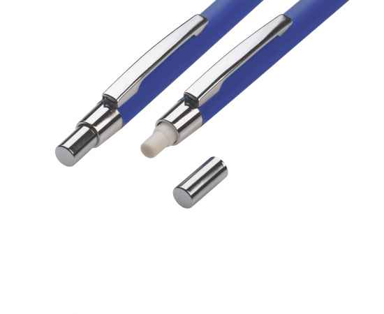 Набор 'Ray' (ручка+карандаш), покрытие soft touch, синий, Цвет: синий, изображение 3