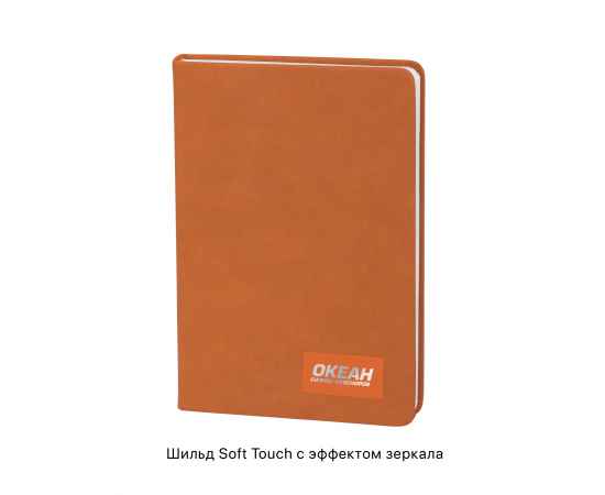 Ежедневник недатированный 'Флоренция', А5, покрытие soft grip, оранжевый OG_3811-10, Цвет: оранжевый, изображение 2