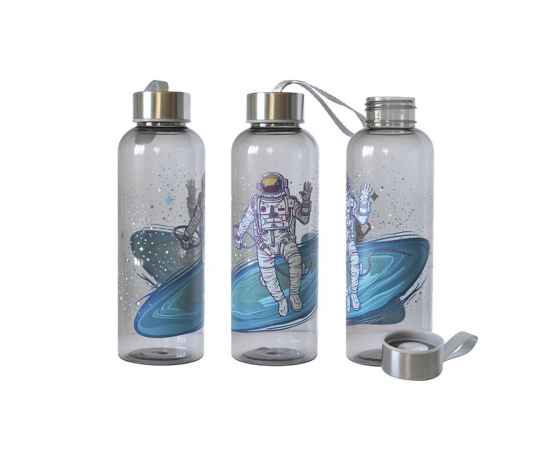 Бутылка для воды 'H2O' 500 мл, серый, Цвет: серый, изображение 6