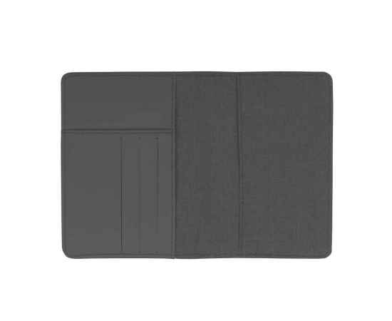 Обложка для паспорта и кредиток с RFID - защитой от считывания данных, черный, Цвет: черный, изображение 3