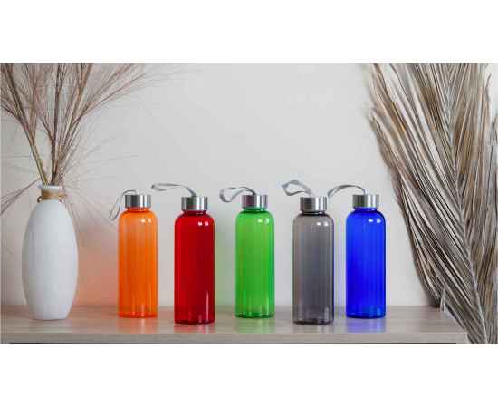 Бутылка для воды 'H2O' 500 мл, серый, Цвет: серый, изображение 8