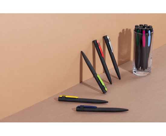 Ручка шариковая 'Lip SOFTGRIP', черный с серебристым, Цвет: черный с серебристым, изображение 2