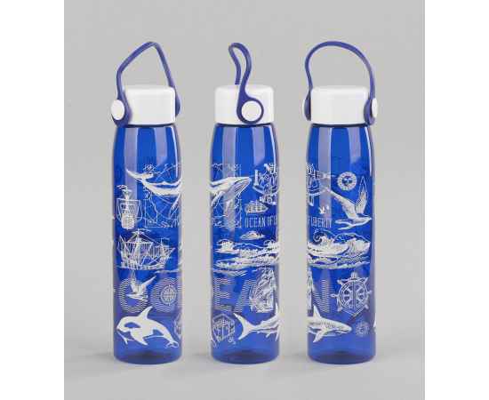 Бутылка для воды 'Aqua', 550 мл, синий, Цвет: синий, изображение 5