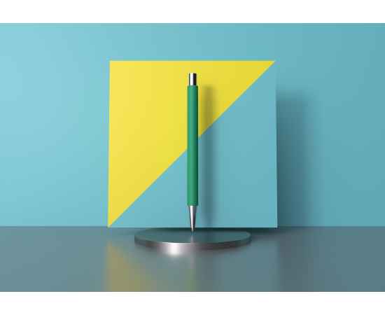 Ручка шариковая 'Aurora', покрытие soft touch, зеленое яблоко, Цвет: зеленое яблоко, изображение 3