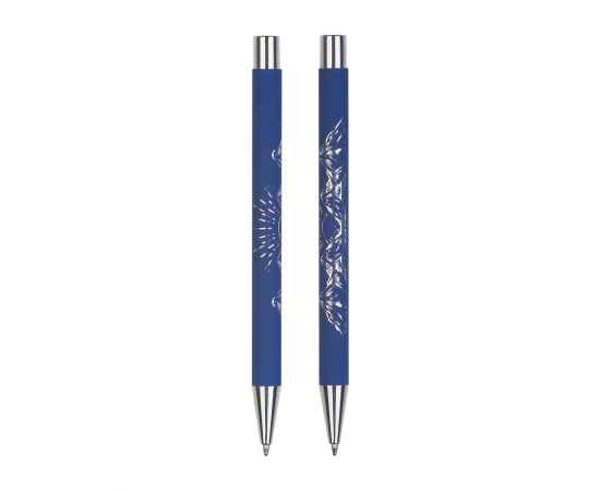 Ручка шариковая 'Aurora', покрытие soft touch, темно-синий, Цвет: темно-синий, изображение 5
