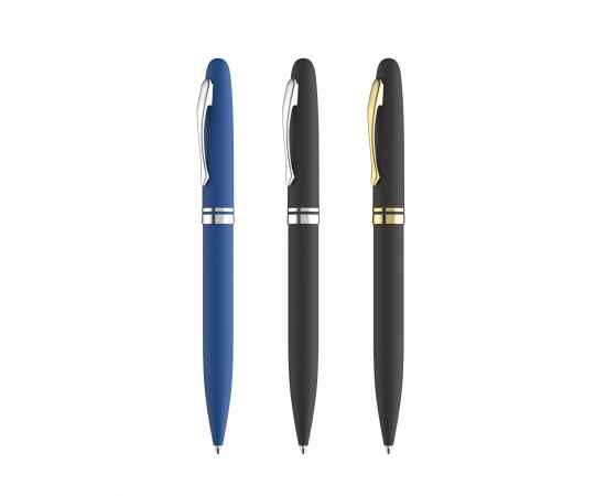 Ручка шариковая 'Moon', покрытие soft touch, темно-синий, Цвет: темно-синий, изображение 3