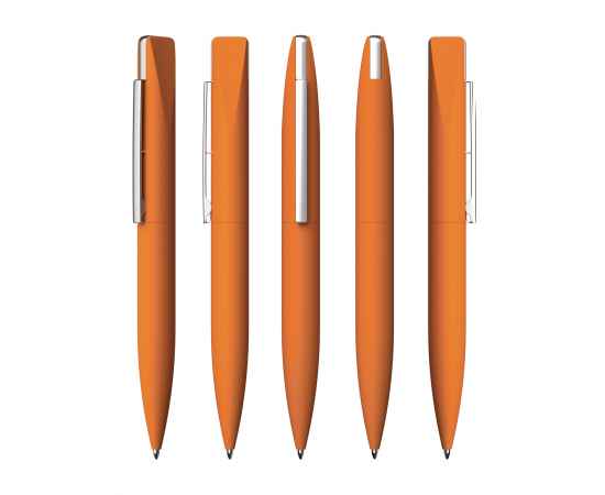 Ручка шариковая 'Callisto' с флеш-картой 32Gb, покрытие soft touch, оранжевый, Цвет: оранжевый, изображение 3