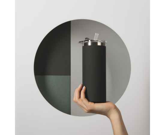 Термостакан 'Хилтон' 480 мл, покрытие soft touch, черный, Цвет: черный, изображение 2