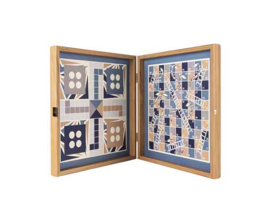 Набор игр (шахматы, нарды, лудо, змейка), коричневый, Цвет: коричневый, изображение 3