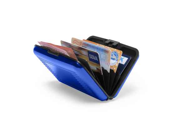 Футляр 'Trust' для банковских карт и визиток с RFID - защитой, синий, Цвет: синий, изображение 3