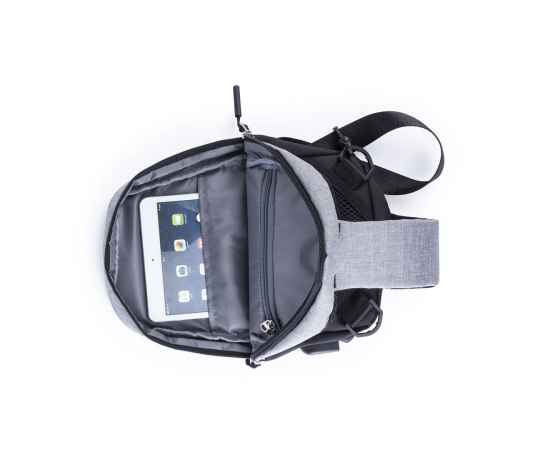 Рюкзак 'Single' на одно плечо, серый, Цвет: серый, изображение 3