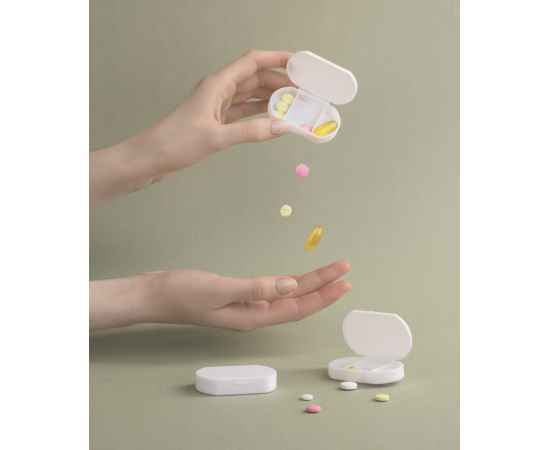 Таблетница 'Pill house' с антибактериальной защитой, белый, Цвет: белый, изображение 5