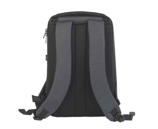 Рюкзак 'City' с USB-разъемом, черный с коричневым, Цвет: черный с коричневым, изображение 4