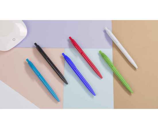 Ручка шариковая 'Phil' из антибактериального пластика, синий, Цвет: синий, изображение 4