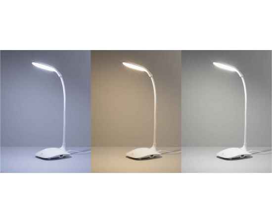 Лампа с беспроводным зарядным устройством 'Spotlight', белый, Цвет: белый, изображение 3