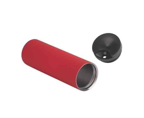 Термостакан 'Брайтон' 500 мл, покрытие soft touch, красный, Цвет: красный, изображение 3
