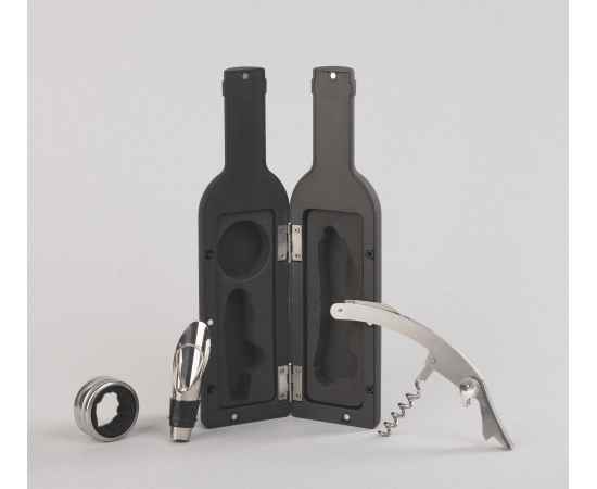 Набор винный 'Виват' в футляре, черный, Цвет: черный, изображение 4