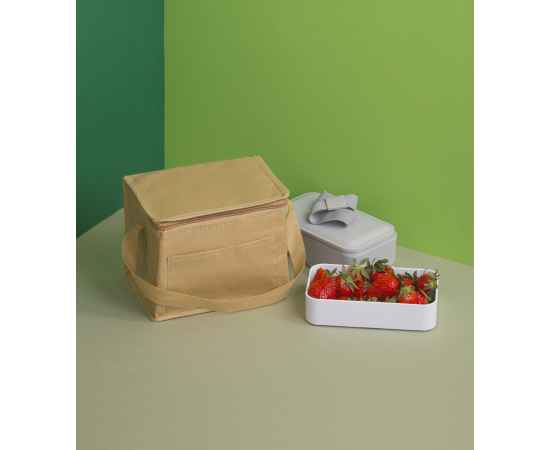 Сумка-холодильник 'Craft small' из бумаги, натуральный, Цвет: натуральный, изображение 2