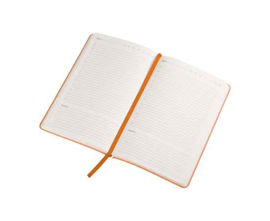 Ежедневник недатированный 'Альба', формат А5, гибкая обложка, оранжевый, Цвет: оранжевый, изображение 3