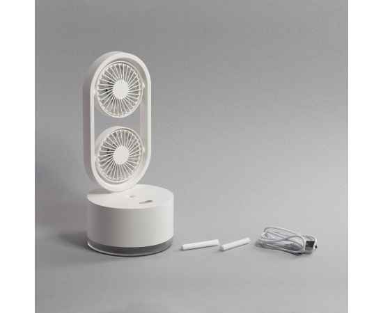 Портативный увлажнитель воздуха 'Smart Wind' с двумя вентиляторами, белый, Цвет: белый, изображение 5