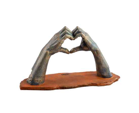 Скульптура 'Люблю', коричневый, Цвет: коричневый, изображение 3