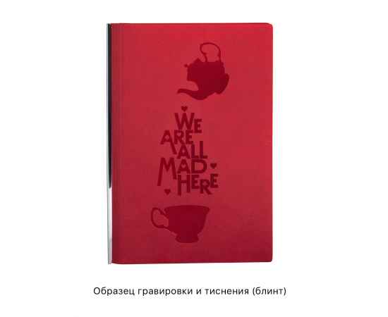Ежедневник недатированный 'Аскона', формат А5, гибкая обложка, красный, Цвет: красный, изображение 3