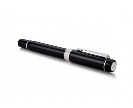 Перьевая ручка Parker Duofold Classic Black CT Centennial Fountain Pen, перо: F, цвет чернил: black, в подарочной упаковке., изображение 4